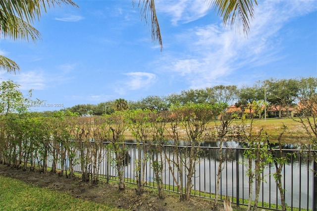 view of water feature