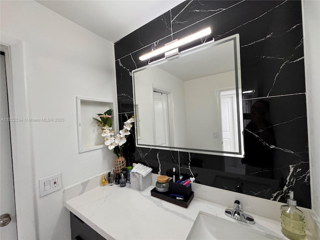 bathroom with vanity