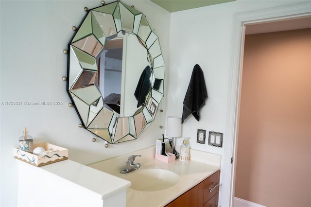 bathroom featuring vanity