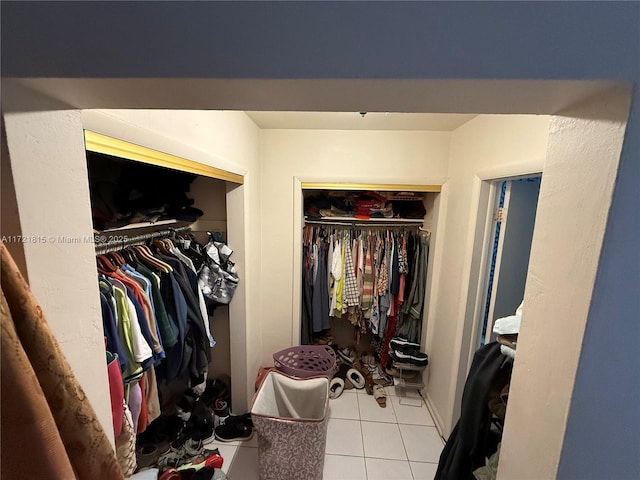 view of closet