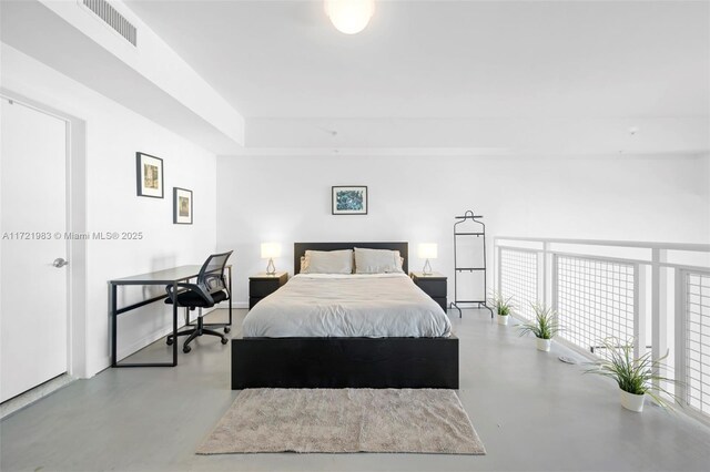 interior space featuring concrete flooring