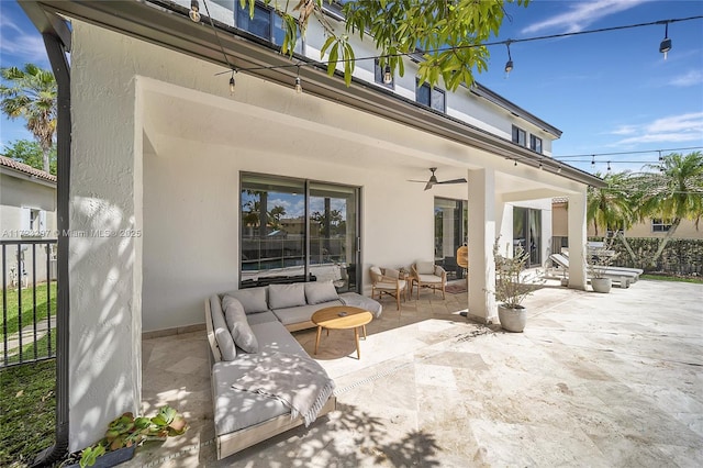 view of patio / terrace with an outdoor hangout area