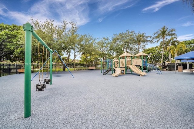 view of jungle gym