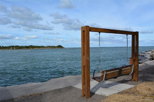 view of water feature