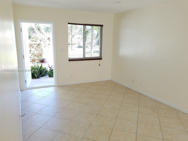 view of tiled empty room