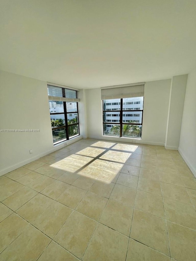 view of tiled empty room