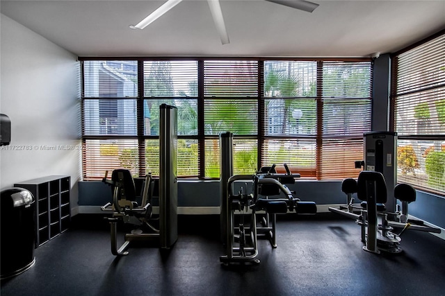 view of exercise room