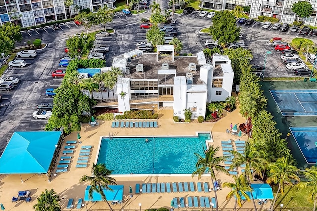 birds eye view of property