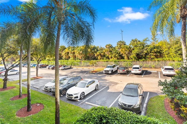 view of parking / parking lot