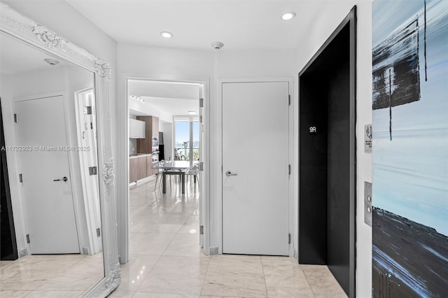 2900 NE 7th Ave Unit 908, Miami, FL 33137 - hallway featuring recessed lighting
