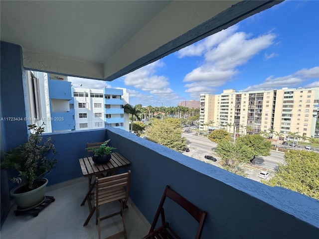 view of balcony