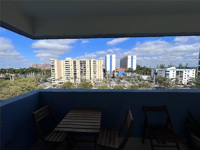 view of balcony