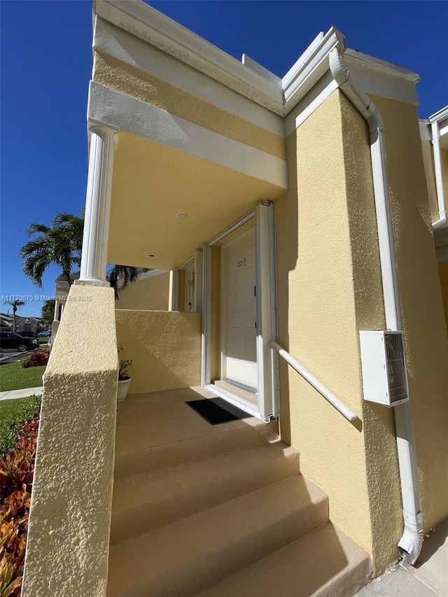 view of stairs