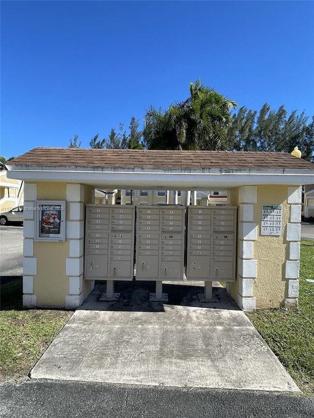 surrounding community featuring mail boxes