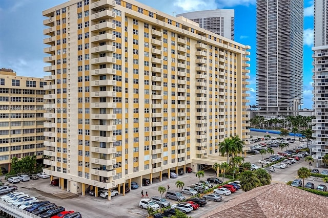 1833 S Ocean Dr Unit 1808, Hallandale Beach, FL 33009 - view of apartment building / complex with uncovered parking and a view of city