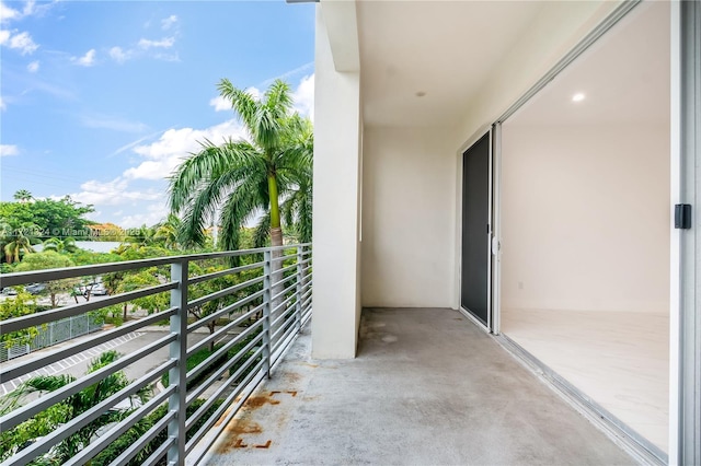 view of balcony