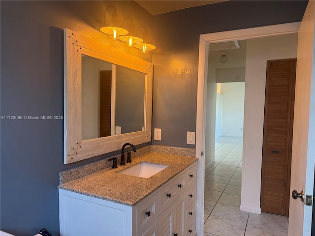 bathroom with vanity