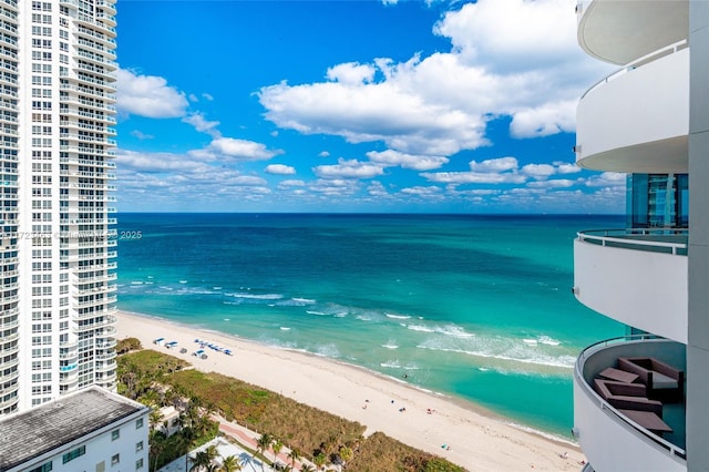 water view with a beach view