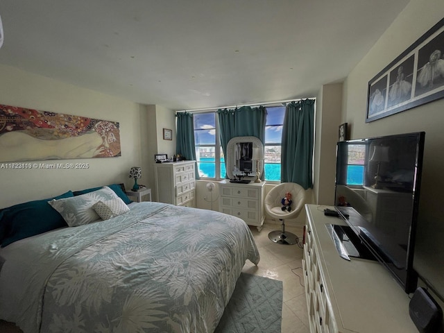 view of tiled bedroom