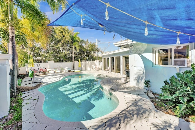 view of pool with a patio