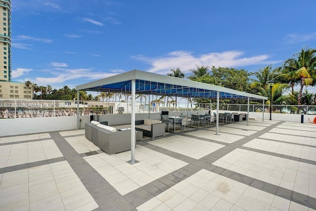 view of patio / terrace with an outdoor hangout area