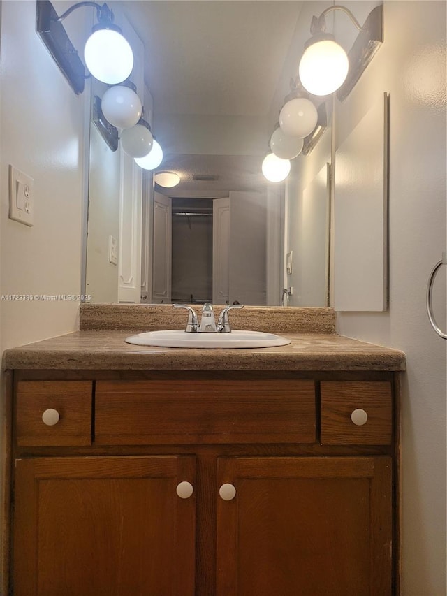 bathroom featuring vanity