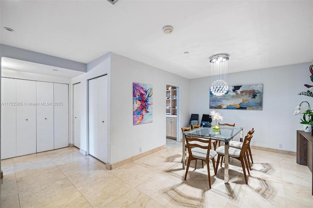 view of dining room