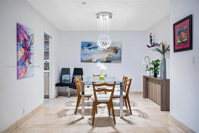 view of dining area