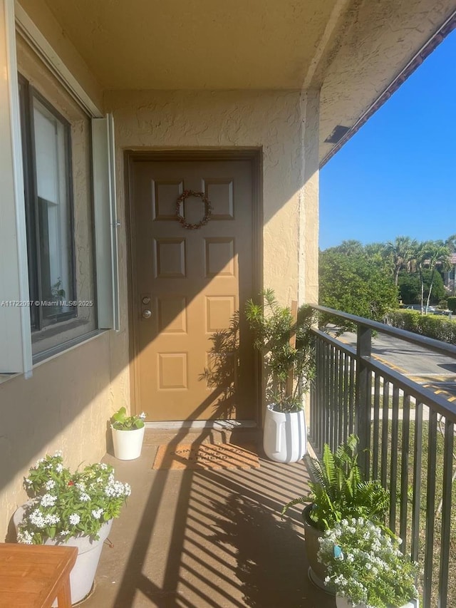 view of balcony