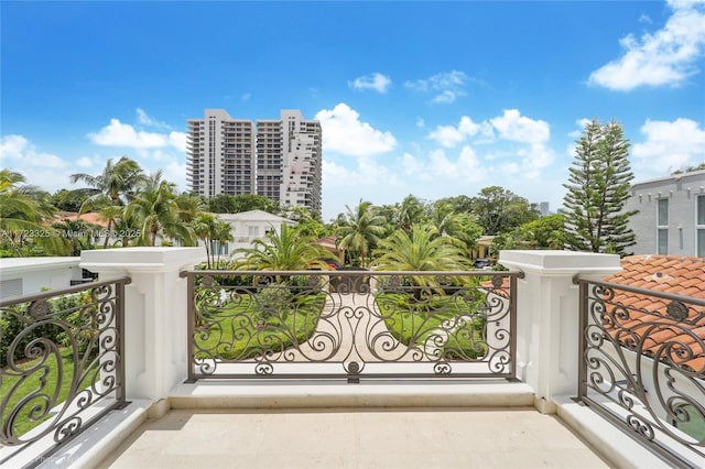 view of balcony