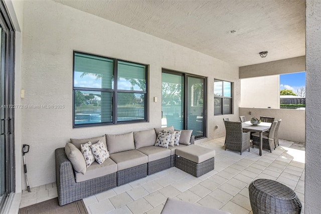 view of patio / terrace with outdoor lounge area