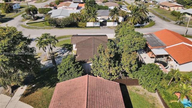 drone / aerial view featuring a residential view