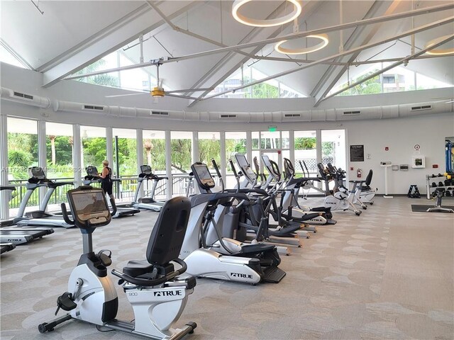 view of exercise room