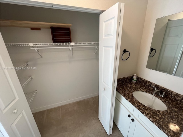 bathroom with vanity