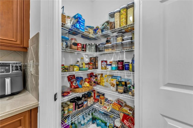 view of pantry