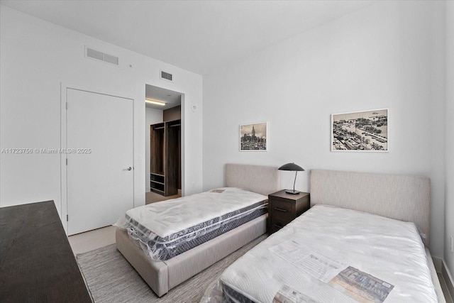 bedroom featuring a closet