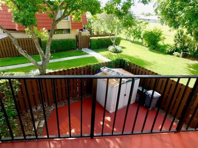 view of balcony