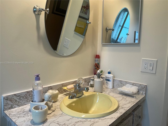 bathroom featuring vanity