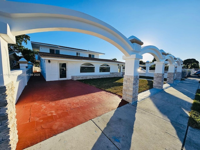 view of front of home