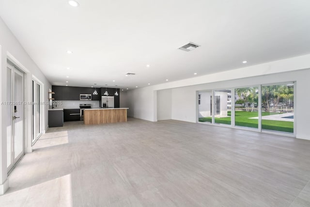 view of unfurnished living room