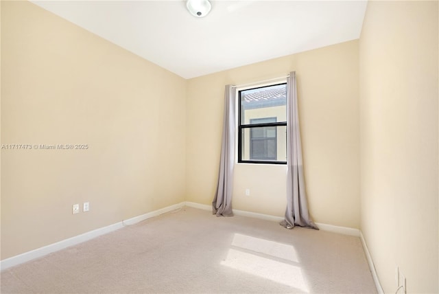 view of carpeted empty room