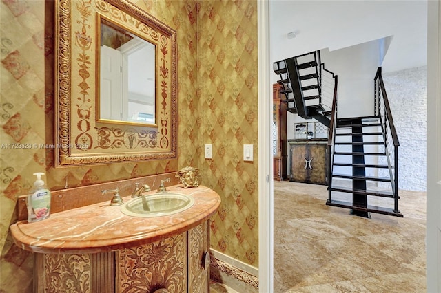 bathroom with vanity