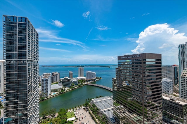 55 SE 6th St Unit 1507, Miami, FL 33131 - water view featuring nearby urban area