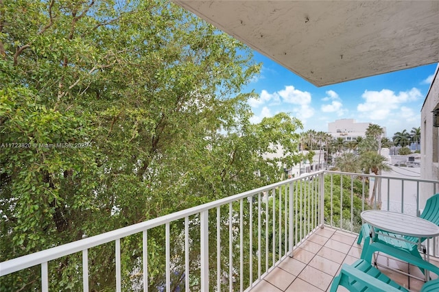 view of balcony