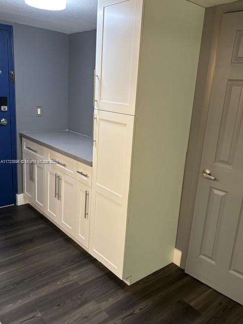 4025 N Federal Hwy Unit 219B, Oakland Park, FL 33308 - interior space featuring light countertops, white cabinetry, and dark wood-style flooring