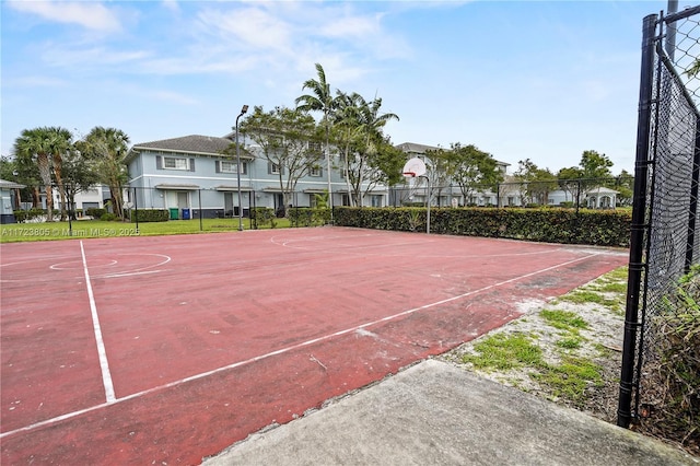 view of sport court