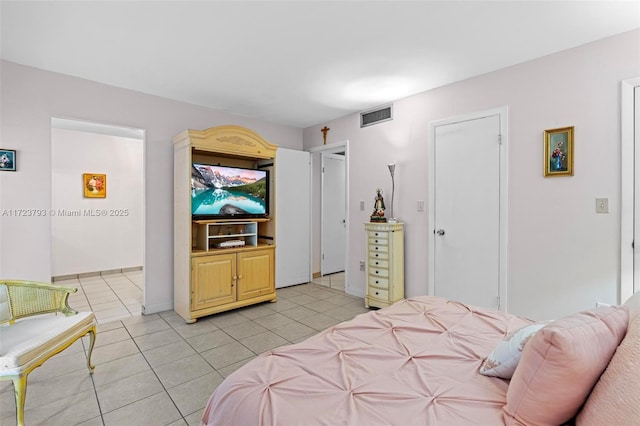 view of tiled bedroom