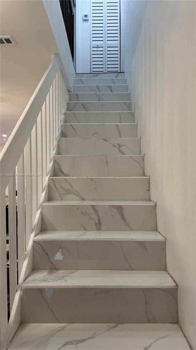 6850 NW 173rd Dr Unit 103, Hialeah, FL 33015 - stairs featuring marble look tile flooring