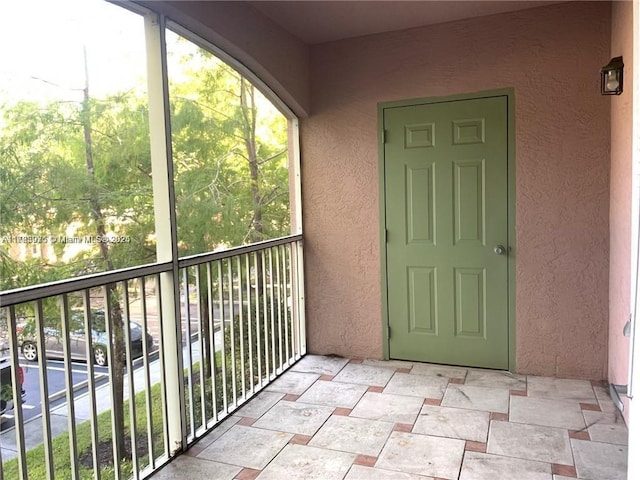 exterior space with a balcony