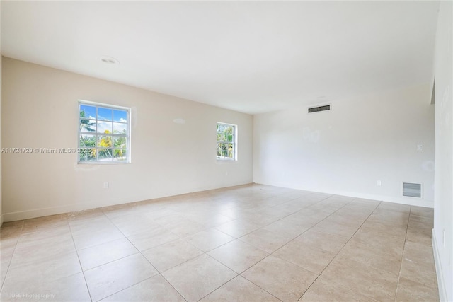 view of tiled empty room